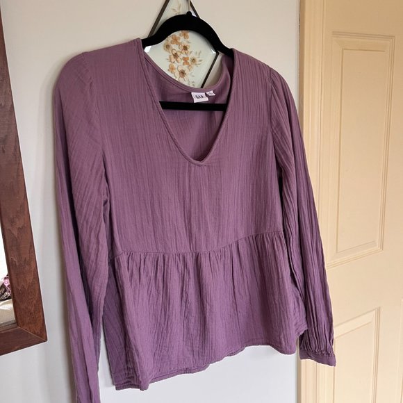 Gap Flowy Long sleeve Top - Picture 6 of 9